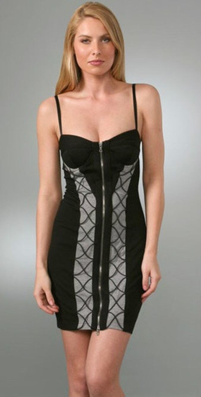NWT Robert Rodriguez Black Lingerie Sheath Dress Size 6